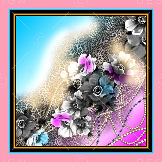 花卉印花华亿平台图片