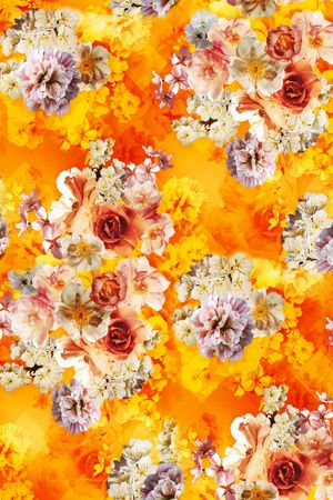 花卉印花华亿平台图片