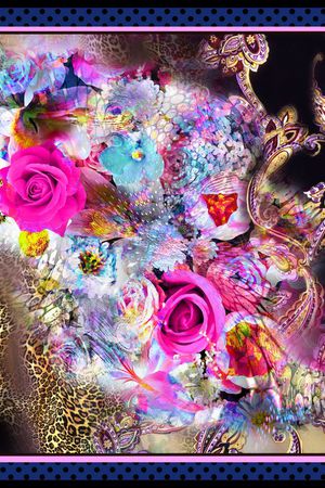 围巾印花华亿平台图片