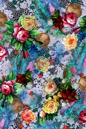 油画花卉印花华亿平台图片