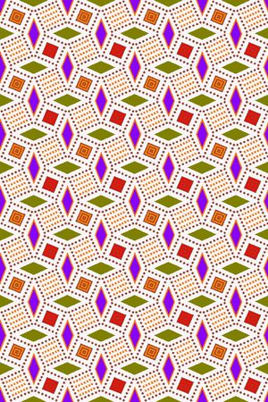 几何菱形印花华亿平台图片