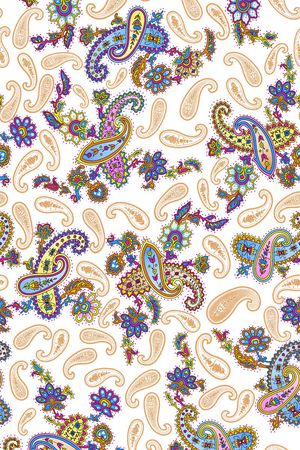 佩斯利涡旋纹印花华亿平台图片