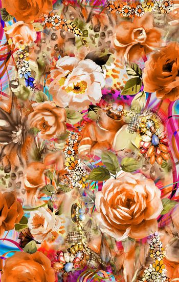 305542-唯美满版花卉