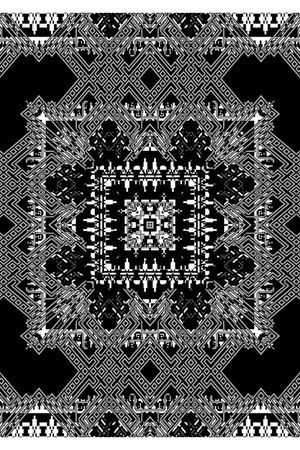 几何格纹印花华亿平台图片