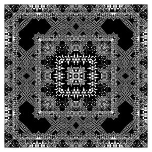 几何格纹印花华亿平台图片