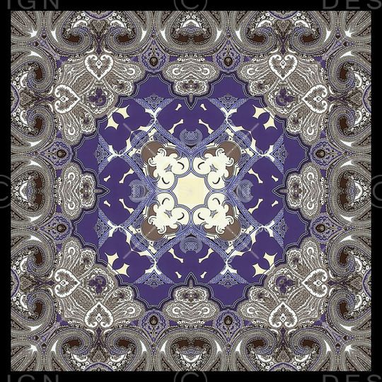 佩斯利涡旋纹印花华亿平台图片