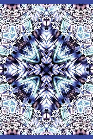 几何格纹印花华亿平台图片