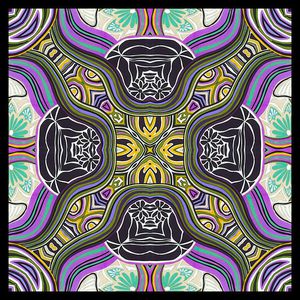 几何线条印花华亿平台图片