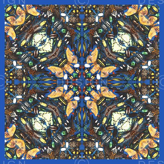 传统★方巾华亿平台印花华亿平台图片