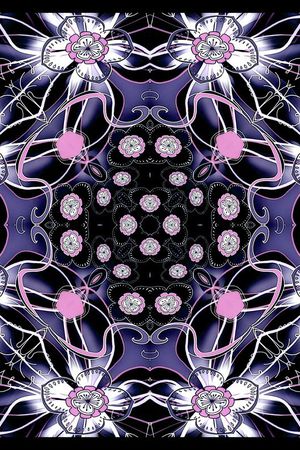 几何条带印花华亿平台图片