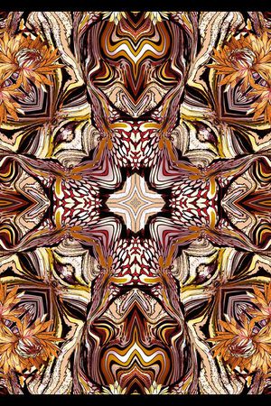 几何线条印花华亿平台图片