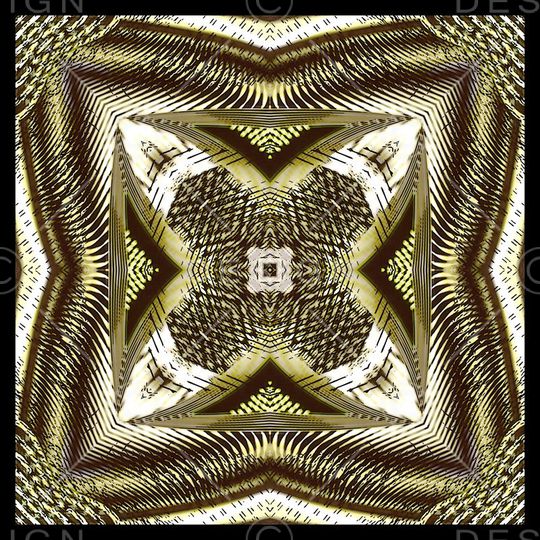 几何线条印花华亿平台图片