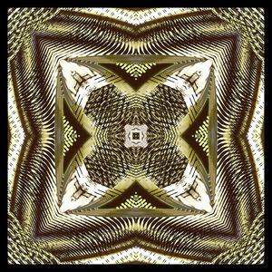 几何线条印花华亿平台图片