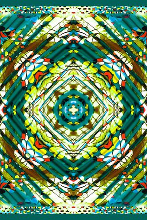 几何线条印花华亿平台图片