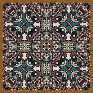 传统★方巾华亿平台印花华亿平台图片