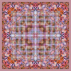 几何格纹印花华亿平台图片