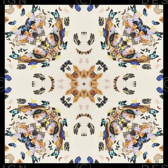 抽象花卉印花华亿平台图片