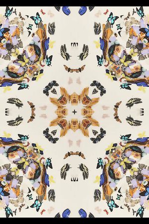 抽象花卉印花华亿平台图片