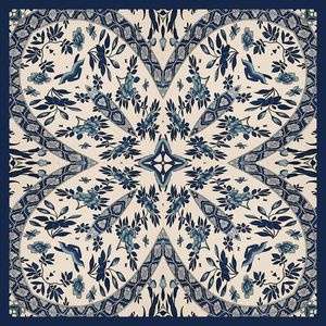 古典花卉印花华亿平台图片