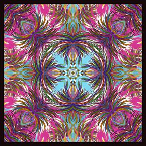 抽象花卉印花华亿平台图片