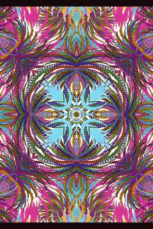 抽象花卉印花华亿平台图片