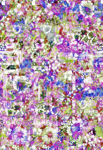 305620-清新碎花水彩绘画变幻华亿平台