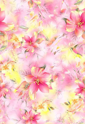 305628-WT286清新花卉水彩绘画变幻华亿平台