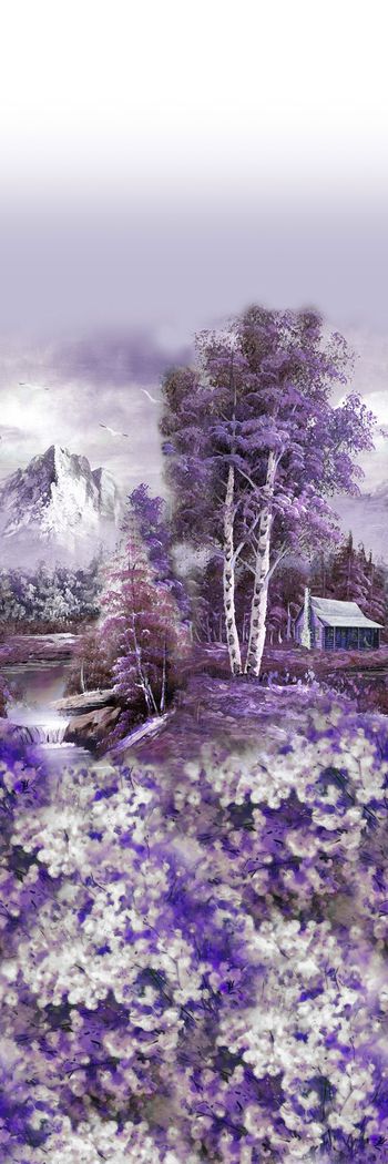 305688-定位油画风景花卉花朵组合