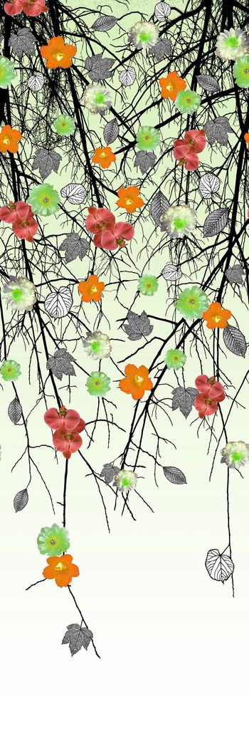 305731-定位树枝花卉花朵组合