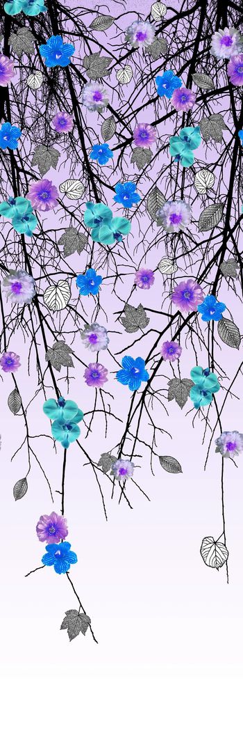 305732-定位树枝花卉花朵组合