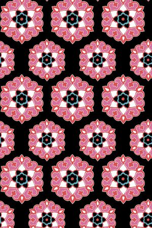 抽象花卉印花华亿平台图片