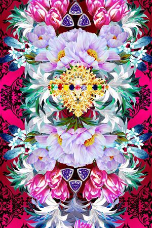 油画花卉印花华亿平台图片