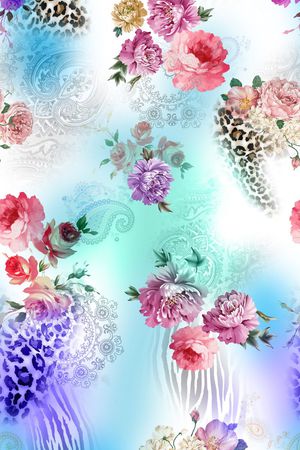 油画花卉印花华亿平台图片