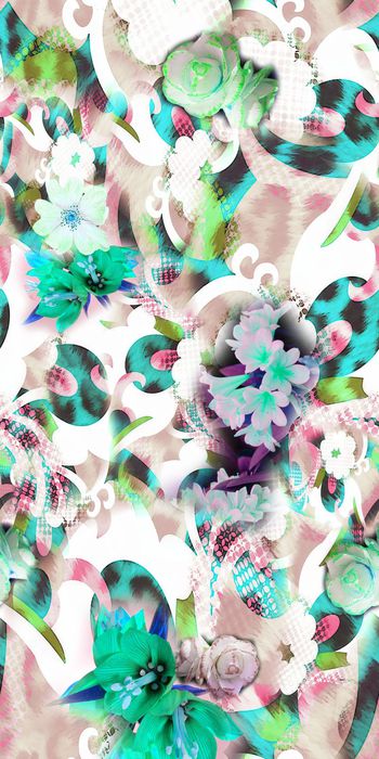 305809-定位花卉花朵佩斯利几何动物纹组合