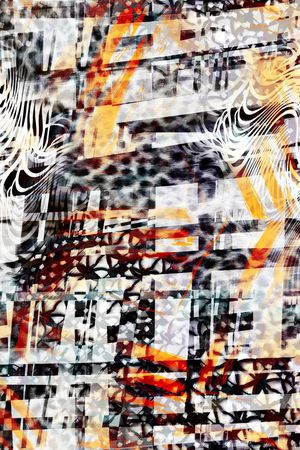 几何波纹印花华亿平台图片