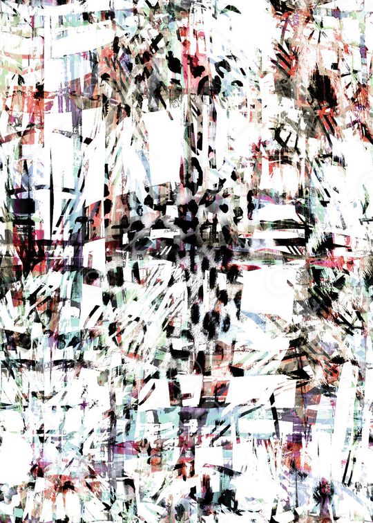 几何格纹印花华亿平台图片