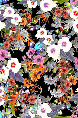 油画花卉印花华亿平台图片