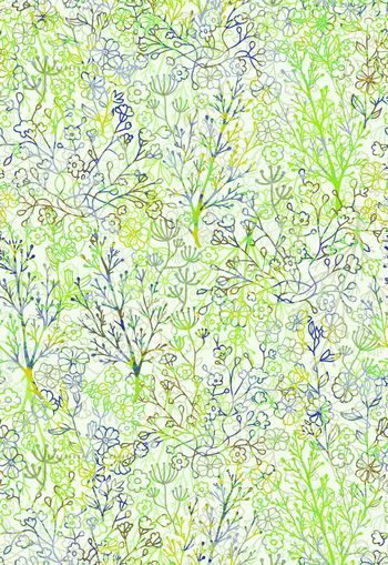 306025-线条花卉丛林植物满布华亿平台印花