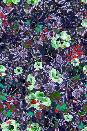 油画花卉植物印花华亿平台图片