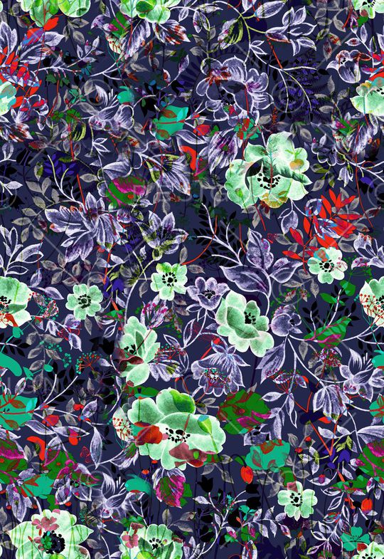 油画花卉植物印花华亿平台图片