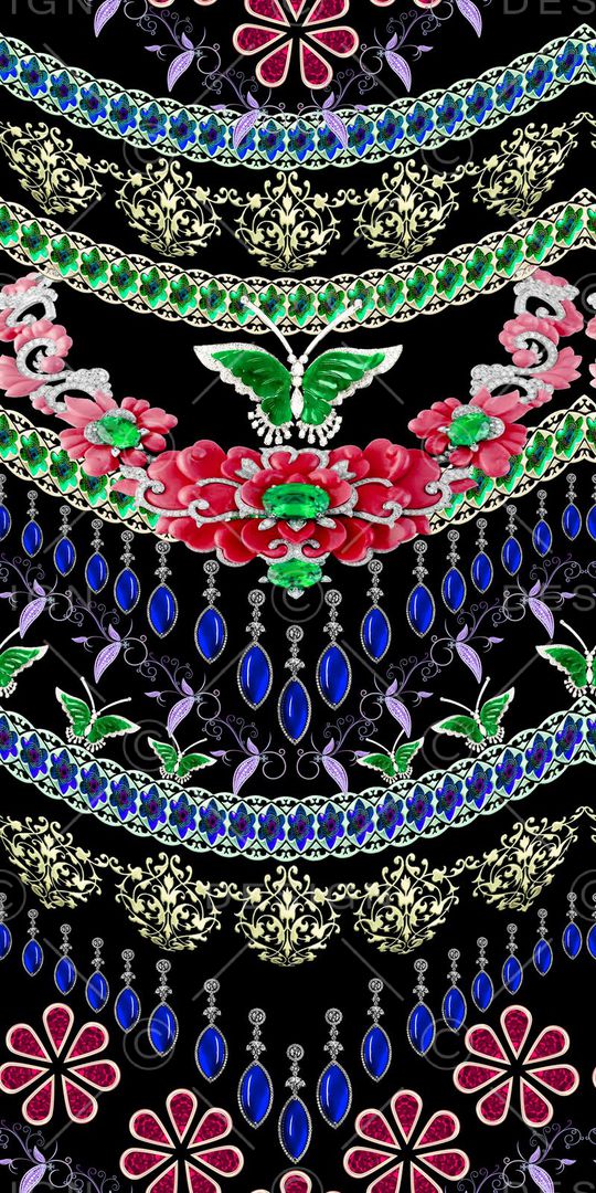 珠宝宝石印花华亿平台图片