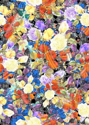 306215-多彩花卉花朵组合