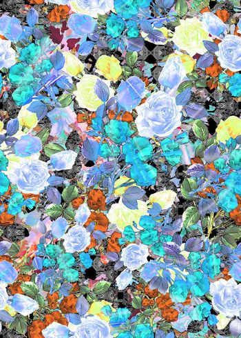 306216-多彩花卉花朵组合