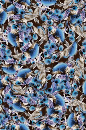 抽象森林印花华亿平台图片