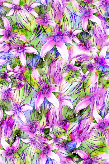 306476-多彩花卉花朵组合