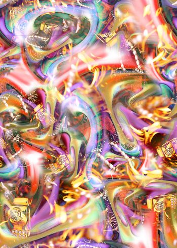 306479-抽象光感宝石珠宝组合