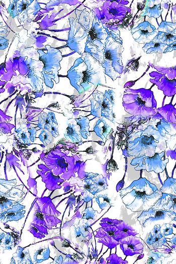 306486-水彩花卉花朵组合