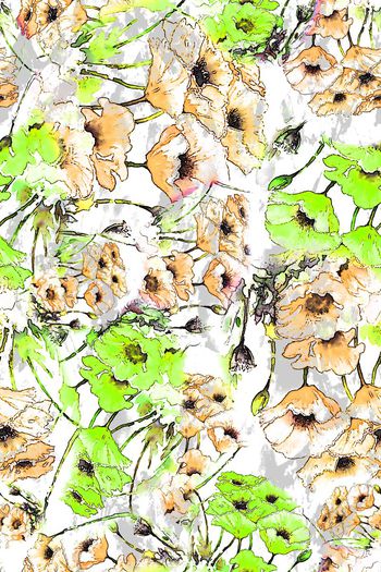 306489-水彩花卉花朵组合