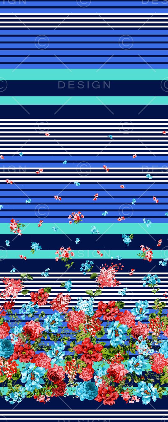 几何横条纹印花华亿平台图片