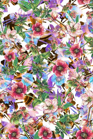 油画花卉印花华亿平台图片